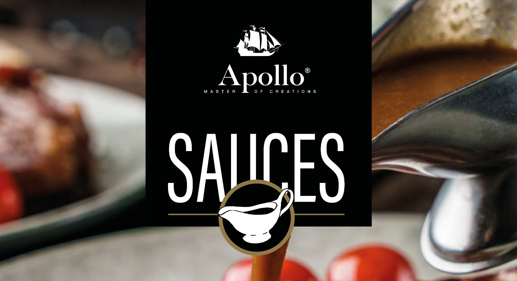 Titre et en arrière plan de la sauce
