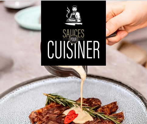 Titre et en arrière plan de la sauce